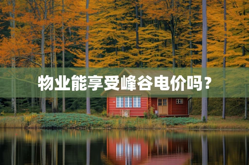 物业能享受峰谷电价吗？