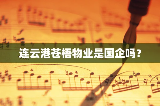 连云港苍梧物业是国企吗？