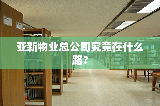 亚新物业总公司究竟在什么路？