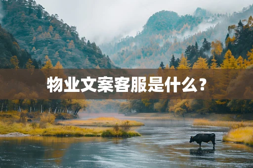 物业文案客服是什么？