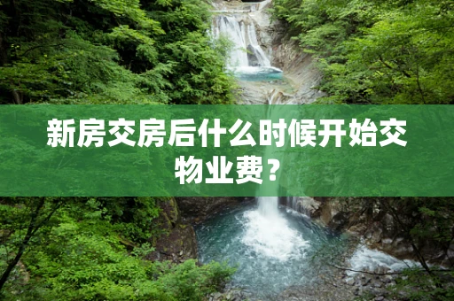 新房交房后什么时候开始交物业费？