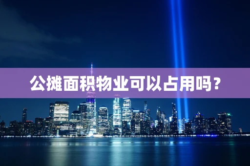 公摊面积物业可以占用吗？