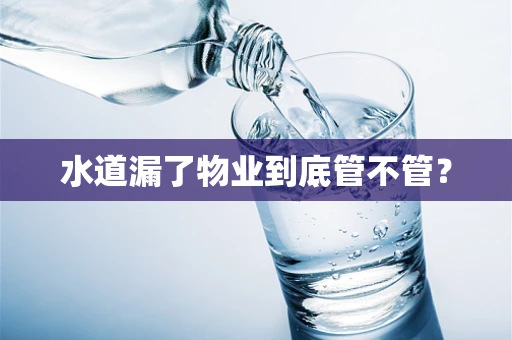 水道漏了物业到底管不管？