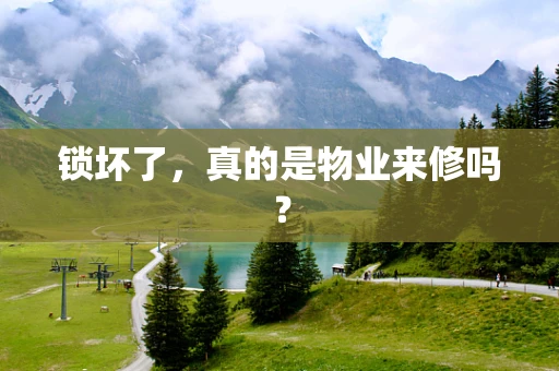 锁坏了，真的是物业来修吗？