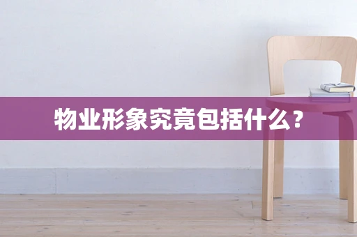 物业形象究竟包括什么？
