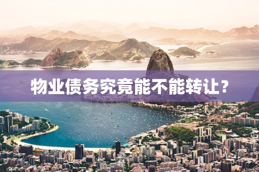 物业债务究竟能不能转让？