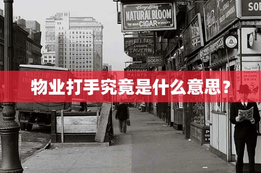 物业打手究竟是什么意思？
