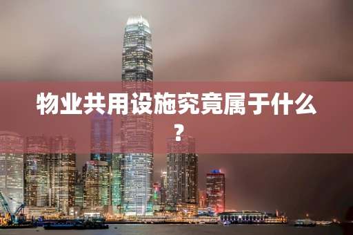 物业共用设施究竟属于什么？