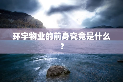 环宇物业的前身究竟是什么？