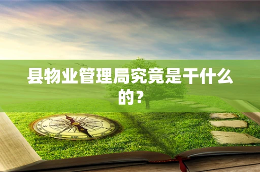 县物业管理局究竟是干什么的？