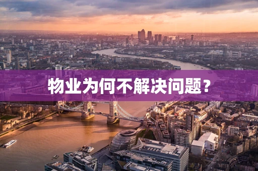 物业为何不解决问题？