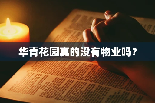 华青花园真的没有物业吗？