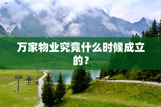 万家物业究竟什么时候成立的？