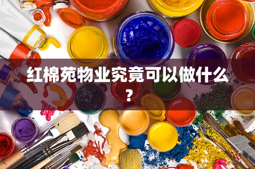红棉苑物业究竟可以做什么？