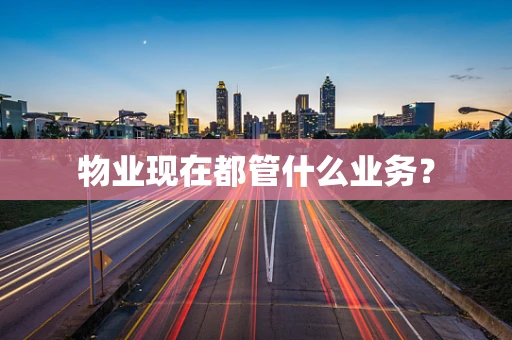 物业现在都管什么业务？