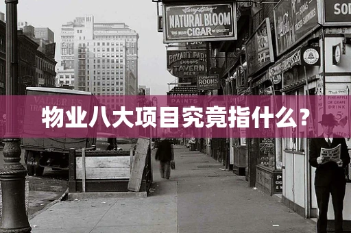 物业八大项目究竟指什么？