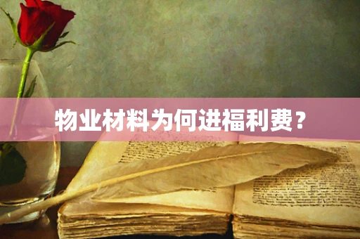 物业材料为何进福利费？