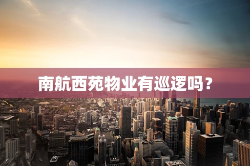 南航西苑物业有巡逻吗？