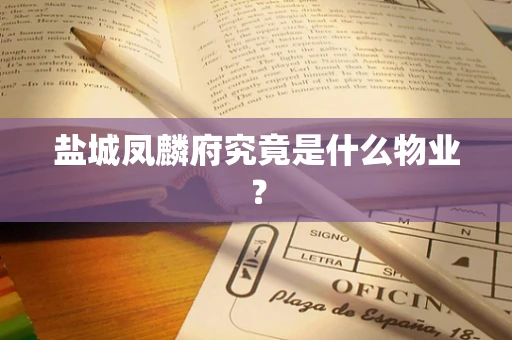 盐城凤麟府究竟是什么物业？