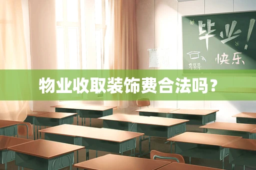 物业收取装饰费合法吗？