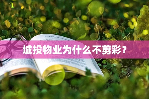 城投物业为什么不剪彩？