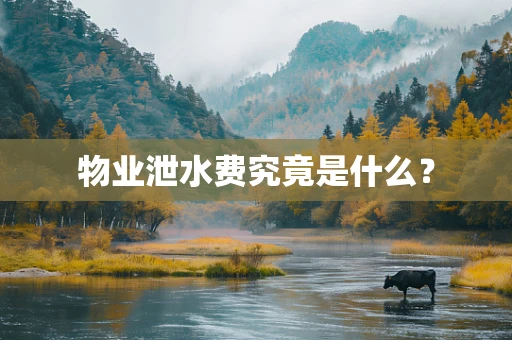 物业泄水费究竟是什么？