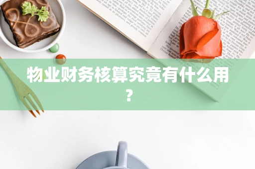 物业财务核算究竟有什么用？