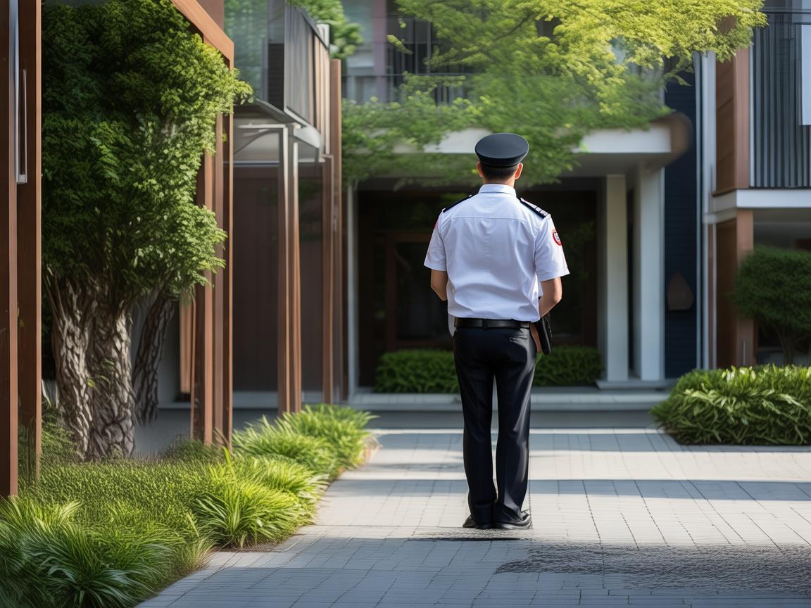 小区门口保安怕物业吗？